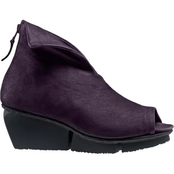 Trippen Galaxy Purple Leather Open Toe Ankle Booties 40 US 9-9.5 - Picture 1 of 2